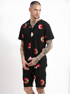 Men Beach T-Shirt & Shorts <b>Set</b> High Quality Fashionable Look Summer Wear Sublimation Printed T-Shirts & Shorts Quick Dry Shorts - Product Image 4