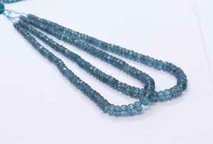 Cuentas facetadas de topacio azul de Londres AAA, cuentas de topacio azul de Londres de 5.5-6 mm, cuentas recubiertas de topacio azul de Londres para la fabricación de joyas - Product Image 5