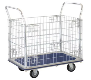 One-tier Heavy Duty Hand <b>Trolley</b> with <b>Platform</b> and Wheels for Easy Movement - Product Image 3