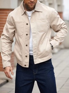 Conjunto Otoñal para Hombre con Cárdigan Informal con Detalles de Botones, Ideal para Uso Diario, Combinado con Corte Holgado - Product Image 4