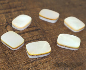 Pierre précieuse naturelle en nacre, forme coussin, 12x20mm, pierre non montée pour la fabrication de bijoux, vente en gros, en vrac - Product Image 5