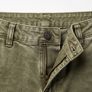 Shorts d'été pour hommes teints pigmentairement, délavés, style vintage, décontractés, OEM ODM, vente en gros, couleurs personnalisées, faible MOQ - Product Image 5