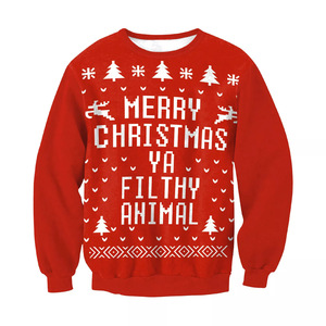Pull de Noël rouge personnalisé avec motif chien et nom personnalisé – Le pull de vacances moche idéal - Product Image 6