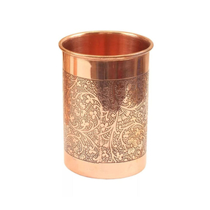 Bicchiere in rame puro, fatto a mano, a forma di barile, martellato, anti-corrosione, tazza ayurvedica <span class=keywords><strong>per</strong></span> bere, <span class=keywords><strong>per</strong></span> casa e hotel - Product Image 3