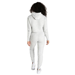 Ensemble de survêtement unisexe avec logo, crop top court pour femme, ensemble de jogging vierge, survêtements grande taille, collection 2 pièces pour femme - Product Image 2