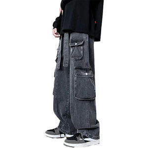 Pantalones Vaqueros de Mezclilla de Diseño Moderno y Personalizado, Estilo Urbano, Pantalones Vaqueros Casuales para Hombre, Pantalones Vaqueros Cargo Desgastados - Product Image 3