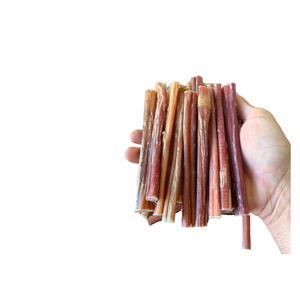 Friandises naturelles pour chiens Bully Sticks, 4-12 pouces de long, pour mâcheurs très résistants, faible teneur en gras, faits à la main, sacs multi-usages - Product Image 3