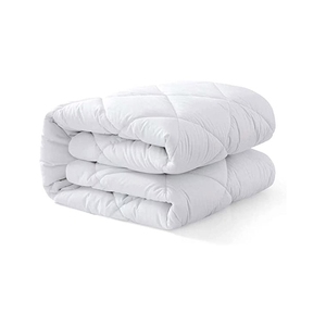 Protège-matelas matelassé rafraîchissant en microfibre blanche 400TC, lavable, toutes saisons, pliable, pour usage domestique, teint uni - Product Image 3