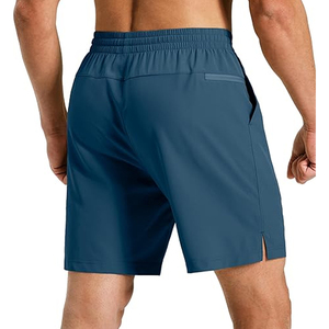 Pantalones Cortos de Algodón Ligeros para Hombre, Color Sólido, Cintura Elástica, Pantalones Cortos Casuales de Verano, Impresión Personalizada OEM, Suministro al por Mayor - Product Image 6