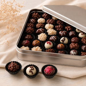 Gourmet Dried Strawberry Dark <b>Chocolate</b> Bonbon Truffles In Luxury Gift Box For OEM Product Wholesale - Product Image 5