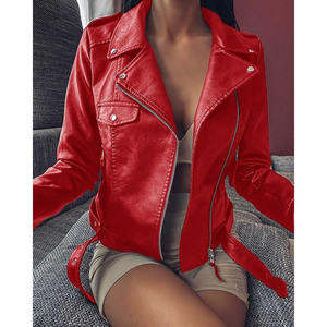 Vestes en similicuir pour femmes, vestes de motard élégantes en PU pour femmes, automne 2026 - Product Image 5