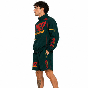 Custom High Quality Embroidery Patch logo Shorts Tracksuit Windbreaker Lightweight Nylon Patchwork Summer Track Suit Hoodies USA - Product Image 5
