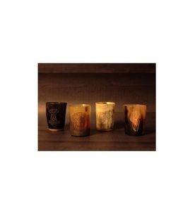 Verre à shot de luxe en corne de buffle, fait main, naturel, artisanal, rustique, résistant à la chaleur, vaisselle de bar classique, pour boisson traditionnelle - Product Image 1