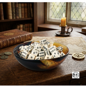 Dés de jeu cubiques en os de buffle blanc poli faits à la main, couleurs personnalisées, design personnalisable, caractéristiques écologiques par Blatant export - Product Image 6