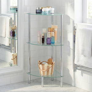 Estante Esquinero de Baño Triple de Metal Moderno y Duradero para Hotel, Venta al por Mayor - Product Image 1