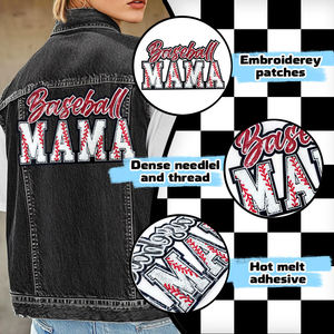 Factory OEM <b>Baseball</b> Embroidery Patches Custom Logo Chenille Applique Iron On Badges for <b>Caps</b> <b>Bags</b> Jackets Sportswear Wholesale - Product Image 4