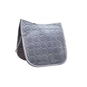 BRAND ZONE1995 Tapis de selle classique personnalisé en coton satiné avec doublure en maille, durable et confortable pour l'équitation et le saut d'obstacles - Product Image 1