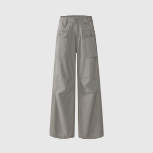 Pantalones Cargo Deportivos Cosh para Parejas, Pantalones Anchos Blancos Premium para Ropa Deportiva, Ropa Urbana y Comodidad Casual - Product Image 3
