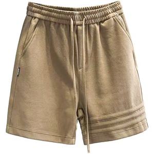 Pantalones Cortos Deportivos de Algodón con Cordón para Hombre, Cintura Elástica, Casuales, para Entrenamiento Atlético, Verano - Product Image 2