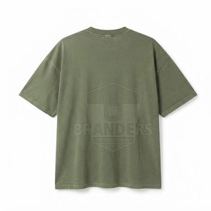 T-shirt oversize urbain pour homme, tissu respirant, coupe décontractée élégante, tenue streetwear confortable pour un usage quotidien décontracté - Product Image 2