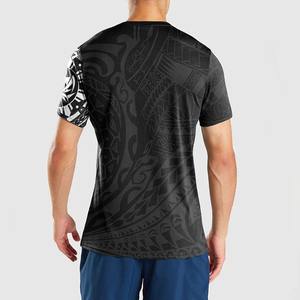 เสื้อยืดลายชนเผ่าโพลินีเซียนขายส่ง ดีไซน์แบบพิมพ์ลายเต็มตัว เสื้อยืดแขนสั้นฤดูร้อนสำหรับผู้ชาย นิวซีแลนด์ - Product Image 6