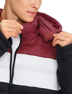 Blouson d'hiver matelassé pour homme en toile de haute qualité, personnalisé, avec col à capuche amovible, séchage rapide, respirant, style urbain - Product Image 3