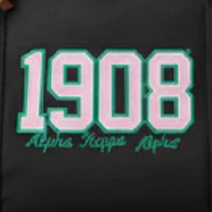 Parche Termoadhesivo AKA 1908, Bordado en Rosa y Verde con Motivos Griegos, para Chaquetas, Sudaderas, Bolsos, Gorras y Ropa - Product Image 3