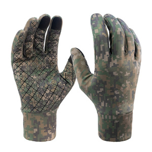 Gants de chasse avec renforts sur la paume, antidérapants, camouflage, vente en gros - Product Image 4