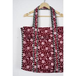 Bolso Tote Acolchado de Algodón, Hecho a Mano, Estilo Vintage, para Mujer, con Parte Superior Abierta, para Llevar al Hombro, Reutilizable, Ligero, Ecológico, de Gran Capacidad - Product Image 3