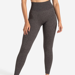 Leggings Deportivos de Cintura Alta, Transpirables, Sin Costuras, de Spandex/Poliéster para Mujer, Estilo Deportivo para Oficina, Uso Diario y Casual - Product Image 5
