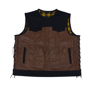 Chaleco de Motocicleta Personalizado para Hombre, de Cuero PU, Ligero, sin Mangas, con Diseño Clásico - Product Image 4