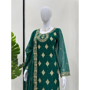 Conjunto de Traje XL para Fiesta con Bordado de Lentejuelas y Diamantes - Product Image 1