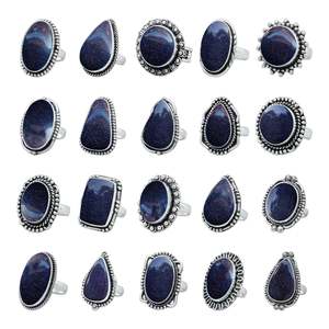 Bague de fiançailles et de mariage artisanale en argent sterling 925, pierre précieuse en pierre de lune bleue étincelante, plaquée argent, au meilleur prix - Product Image 6