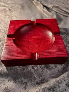 Handmade Eco-Friendly American Style Classic Wood Cigar <b>Ashtray</b> Tabletop Smoking Ash Holder Customized Shape New Design Home - Product Image 5