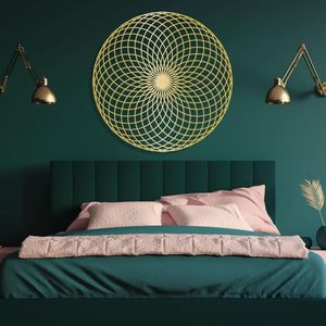Arte Murale Geometrica 3D Circolare Minimalista per Soggiorno - Decorazione Moderna di Lusso (CIFbuy) - Product Image 3
