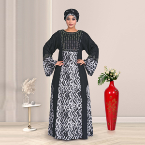 Vestido Kaftan de Rayón con Diseño de Diamantes, Moda Islámica Árabe, Transpirable, Holgado, de Manga Larga, Estilo Dubái, Atuendo Maxi para Mujer - Product Image 3