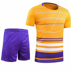 Customizable Men's <b>Table</b> <b>Tennis</b> Badminton <b>Tennis</b> Wear Set Striped Quick Dry Polyester Uniform with Team Name Personalized - Product Image 4