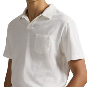 Chemise Homme en Coton et Lin, Coupe Standard, Broderie Logo Personnalisé, Séchage Rapide, Légère et Respirante, Manches Courtes, Sans Minimum de Commande - Product Image 5