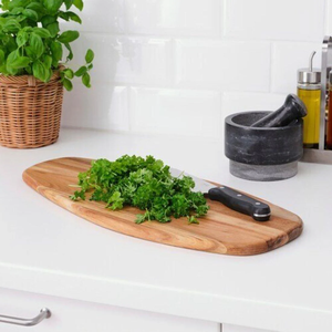 Planche de cuisine en bois de style farmhouse moderne pour une table à manger élégante, le service des aliments et la décoration de la cuisine - Product Image 4