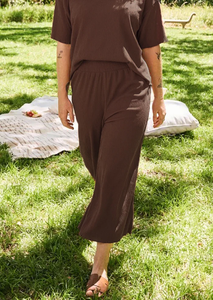 Culotte légère froissée 3/4 pour femme, pantalon de pyjama confortable pour femme - Product Image 5