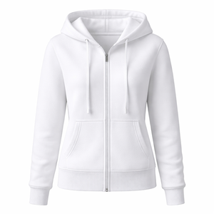 Wholesale Custom Ladies <b>Zip</b> <b>Up</b> Hoodies 100% Cotton - OEM Supplier & Manufacturer Direct - Product Image 1