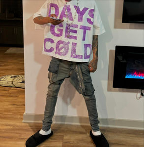 Camiseta Extra Grande Personalizada OEM, Impresión DTG de Anime, 250g, 100% Algodón, Estilo Urbano - Product Image 4