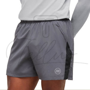 Pantalones Cortos Deportivos Casuales de Verano para Hombre de Alta Calidad, Logotipo Personalizable, Secado Rápido, Ajuste Holgado, Tejido Sólido, Shorts Medios - Product Image 3
