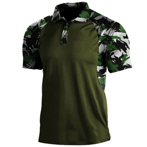 เสื้อเชิ้ตแขนสั้นลายพรางสำหรับผู้ชาย ระบายเหงื่อได้ดี ทรงพอดีตัว ผ้าฝ้าย 100% พิมพ์ลายดิจิทัล ใส่ได้ทุกฤดู สไตล์ลำลองสำหรับเล่นกีฬา - Product Image 5