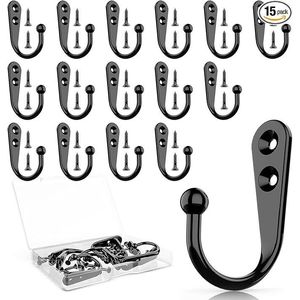 Set di 15 Ganci da Parete per Armadio e Stanza, Appendiabiti e Ganci per Appendere - Product Image 1