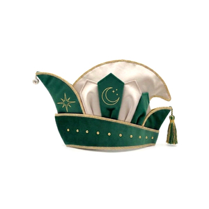 Sombrero de Carnaval con Adornos Plateados Bordados, Ideal para Fiestas, Estilo Príncipe - Product Image 4