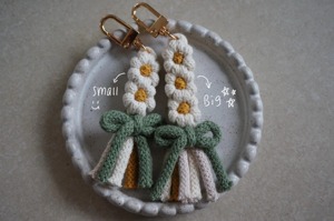 Trendy Flower Design Macrame Keychain Decorative Object For Wallet Hanging And Return <b>Gift</b> Purpose Fashion Charm Holder - Product Image 4