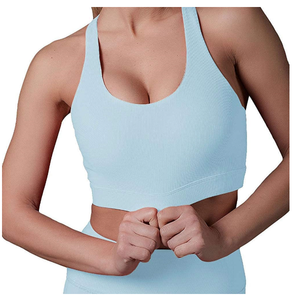 Custom Wholesale Seamless 2-Piece Women's Yoga Set Active Fitness Sports Wear with Solid <b>Pattern</b> <b>Legging</b> Custom Logo - Product Image 3