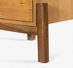 Aparador Largo Moderno de Madera de Teca Sólida, Mueble Minimalista de Madera para Almacenamiento, Ecológico y Hecho a Mano, para Dormitorio o Comedor - Product Image 4