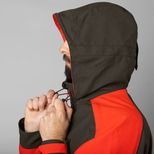 Waterproof Windproof Men's Hunting <b>Jacket</b> <b>High</b> <b>Visibility</b> Orange Outdoor <b>Softshell</b> Coat Hooded Rugged Shootinggg Hiking Apparel - Product Image 6